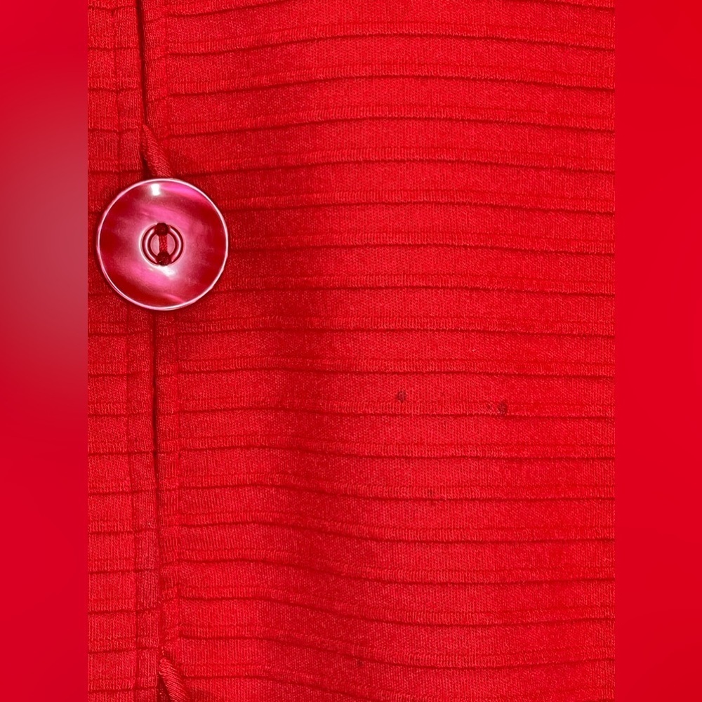 Coldwater Creek Women’s Plus Size Red Button Down Lined Cardigan‎ Size 2X - Picture 2 of 13